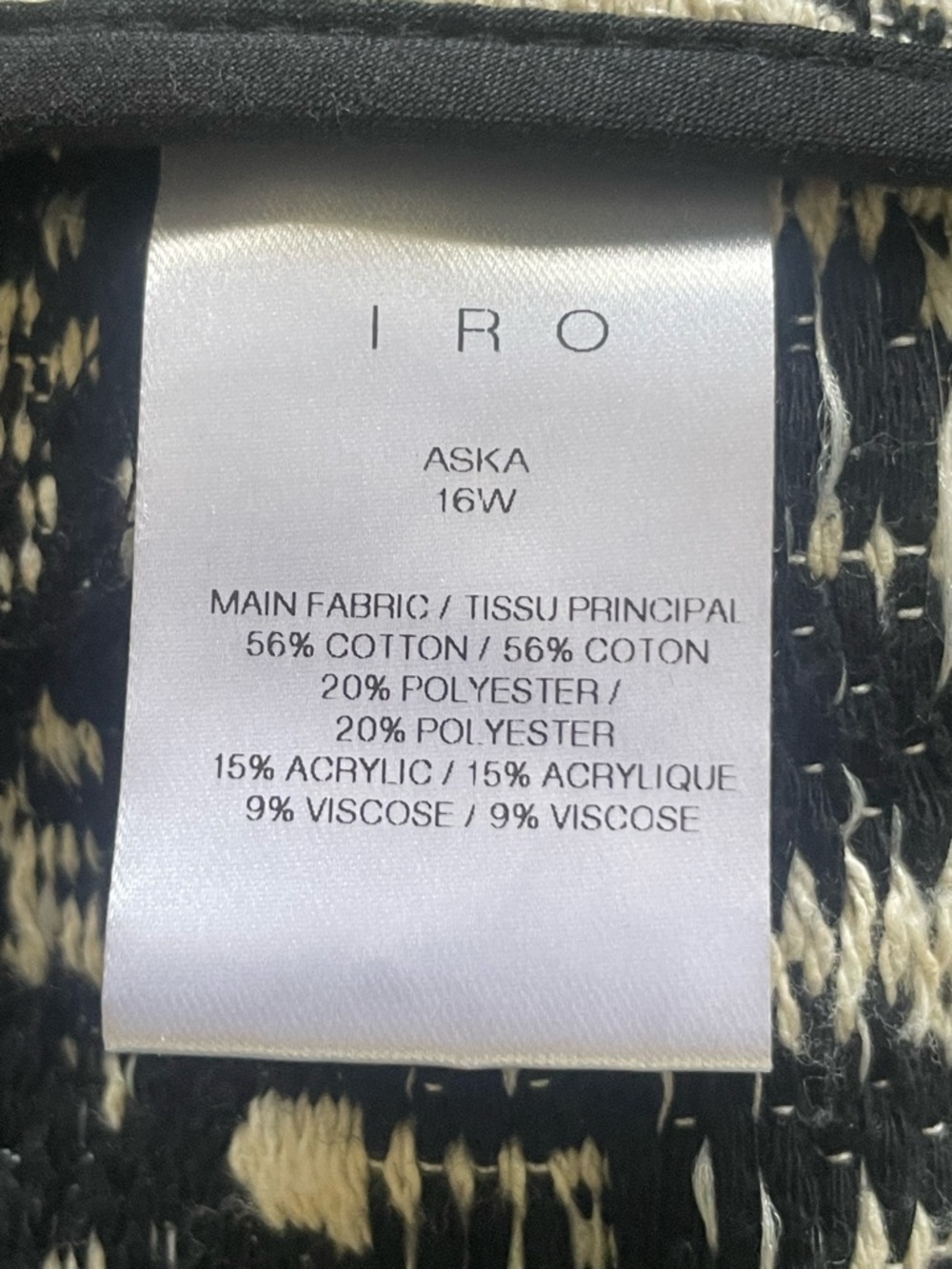 IRO Paris Aska Wrap Jacket Belted Textured Knit EU 34 - Picture 9 of 11